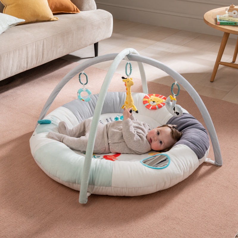 BabyZee Safari Embroidered Baby Gym