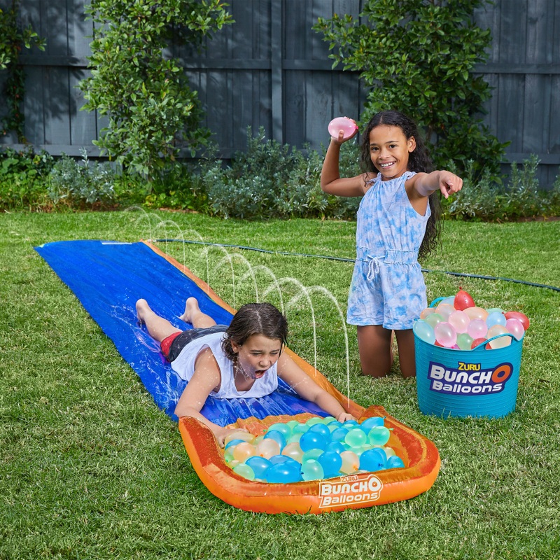 Bunch O Balloons by ZURU 1-Lane Wipeout Water Slide