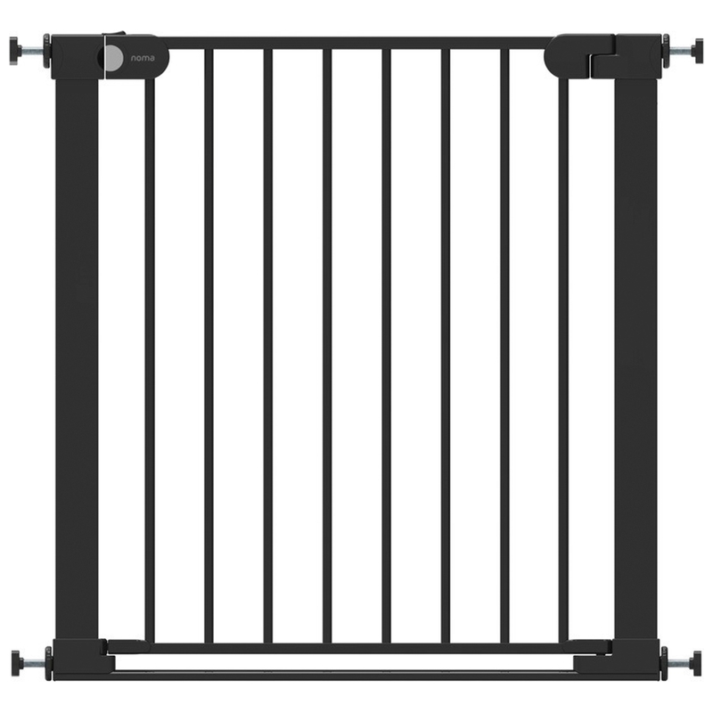 Noma Flat Step Pressure Stair Gate Black