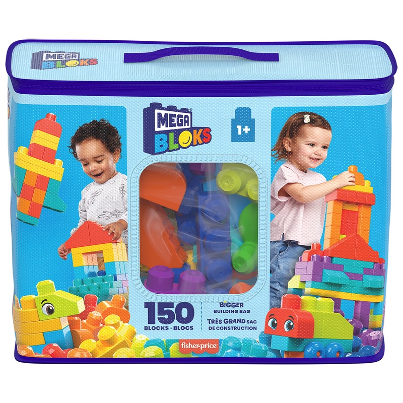 MEGA Bloks Building Blocks Bigger Building Bag 150 Piece Set 8 MEGA Bloks Building Blocks Bigger Building Bag 150 Piece Set