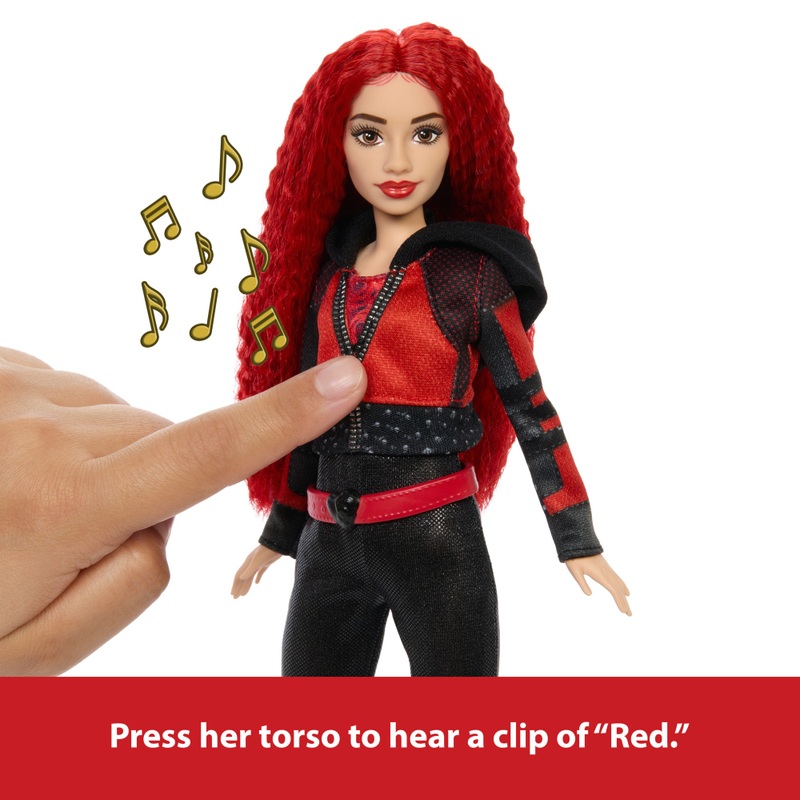 Disney Descendants 4 The Rise of Red Doll Singing Red 28cm