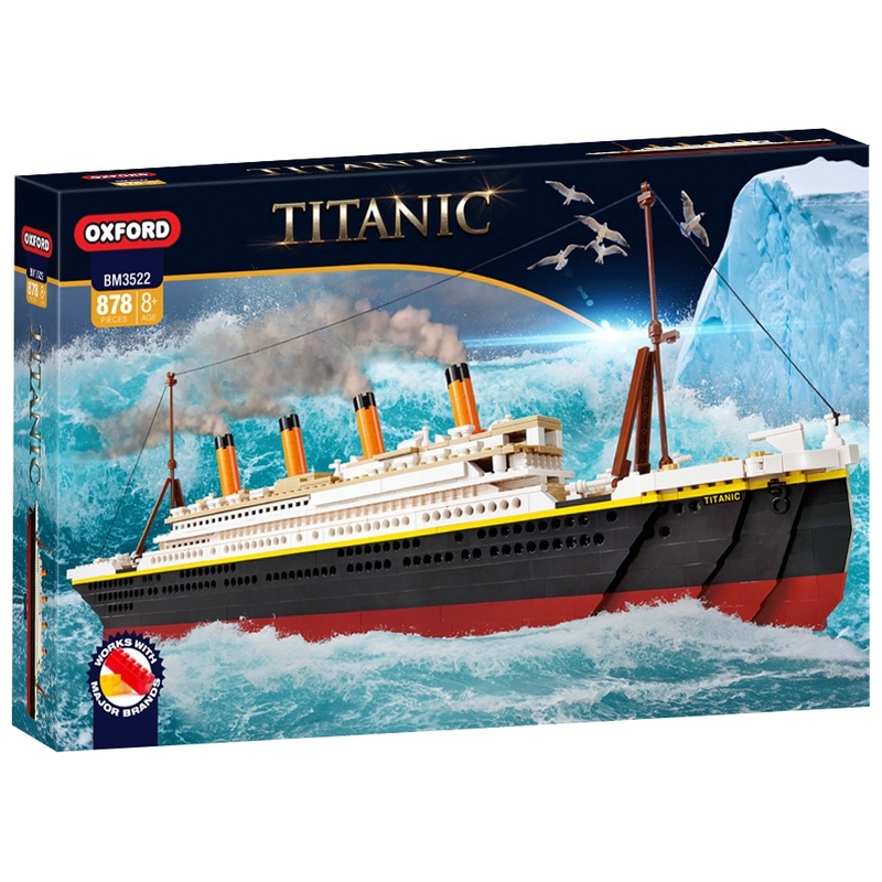 Build-It Deluxe Titanic 878 Piece Building Bricks Oxford Set 8 Build-It Deluxe Titanic 878 Piece Building Bricks Oxford Set