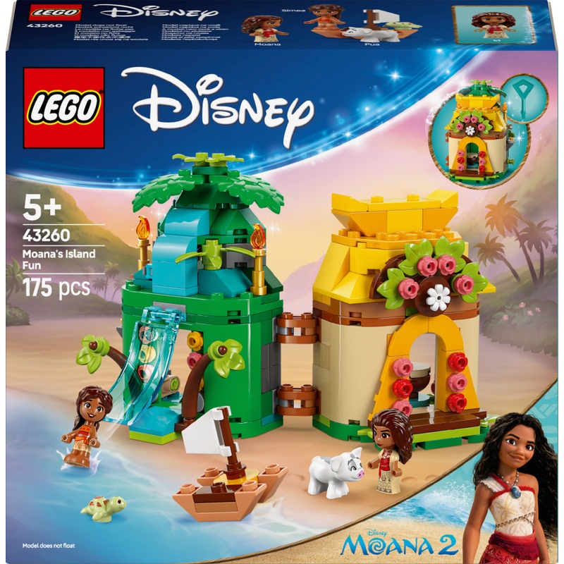 LEGO Disney Princess 43260 Moana Moana's Island Fun Set