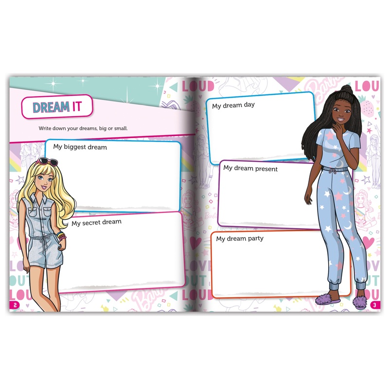 Barbie Colouring Pages Book and Stickers 4 Pack Activity Tin 5 Barbie Colouring Pages Book and Stickers 4 Pack Activity Tin