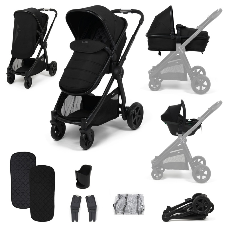 Panorama XTi by Babylo 2-in-1 Travel System with EnfaSafe i-Size R129 Car Seat Onyx