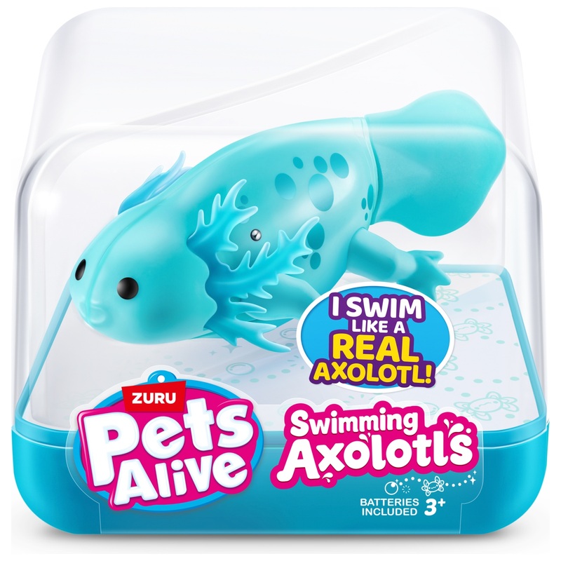 Pets Alive by ZURU Interactive Swimming Axolotls Assortment 7 Pets Alive by ZURU Interactive Swimming Axolotls Assortment