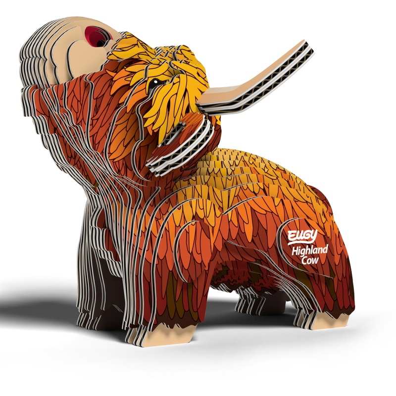 EUGY 3D Model Kit 106: Highland Cow