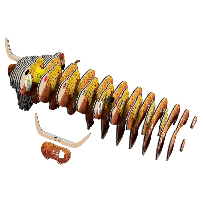 EUGY 3D Model Kit 106: Highland Cow