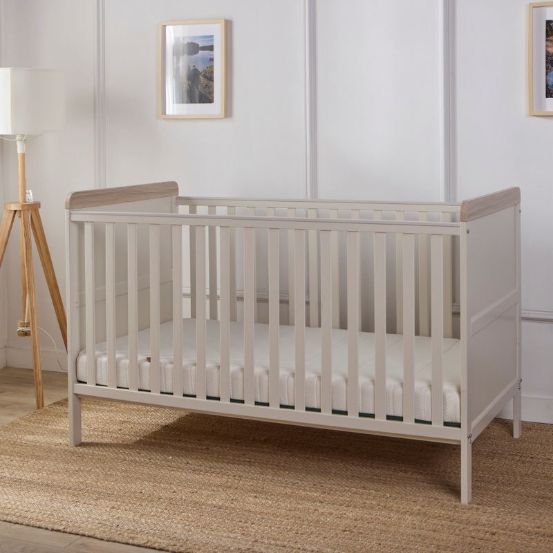 Baby Elegance Haddington Cot Bed with Changing Unit Stone