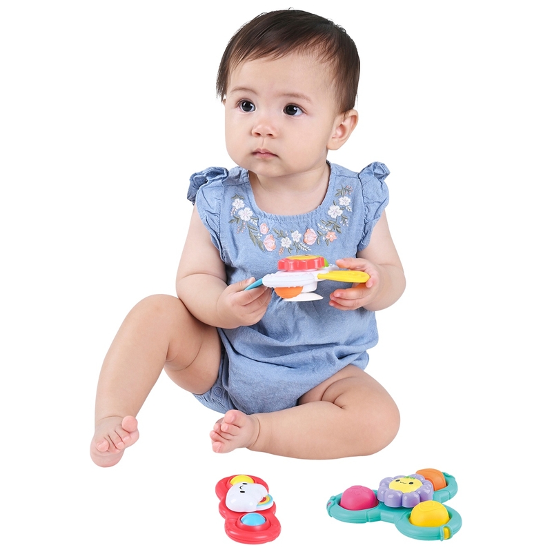 Little Discoveries by BeZou Suction Spinner Trio