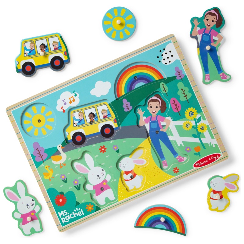Melissa & Doug Ms. Rachel Wooden Sound Puzzle