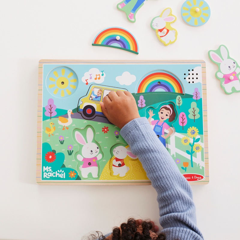 Melissa & Doug Ms. Rachel Wooden Sound Puzzle