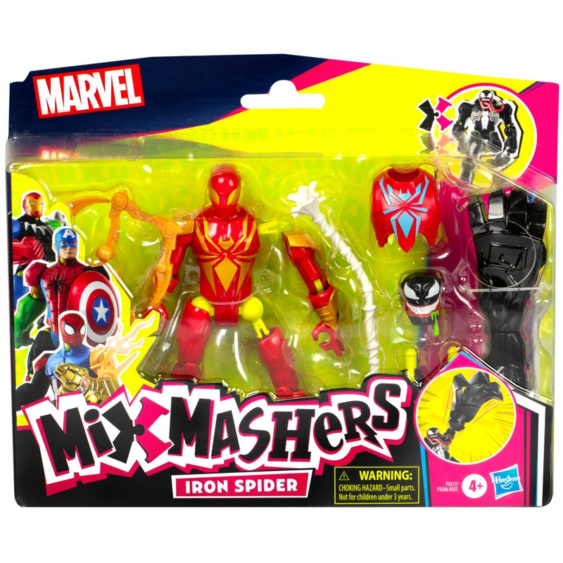 MixMashers Marvel Spider-Man Iron Spider Action Figure 12cm 7 MixMashers Marvel Spider-Man Iron Spider Action Figure 12cm