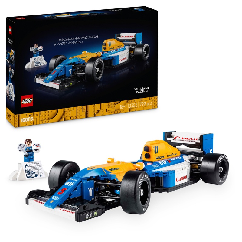 LEGO Icons 10353 Williams Racing FW14B & Nigel Mansell Set for Adults