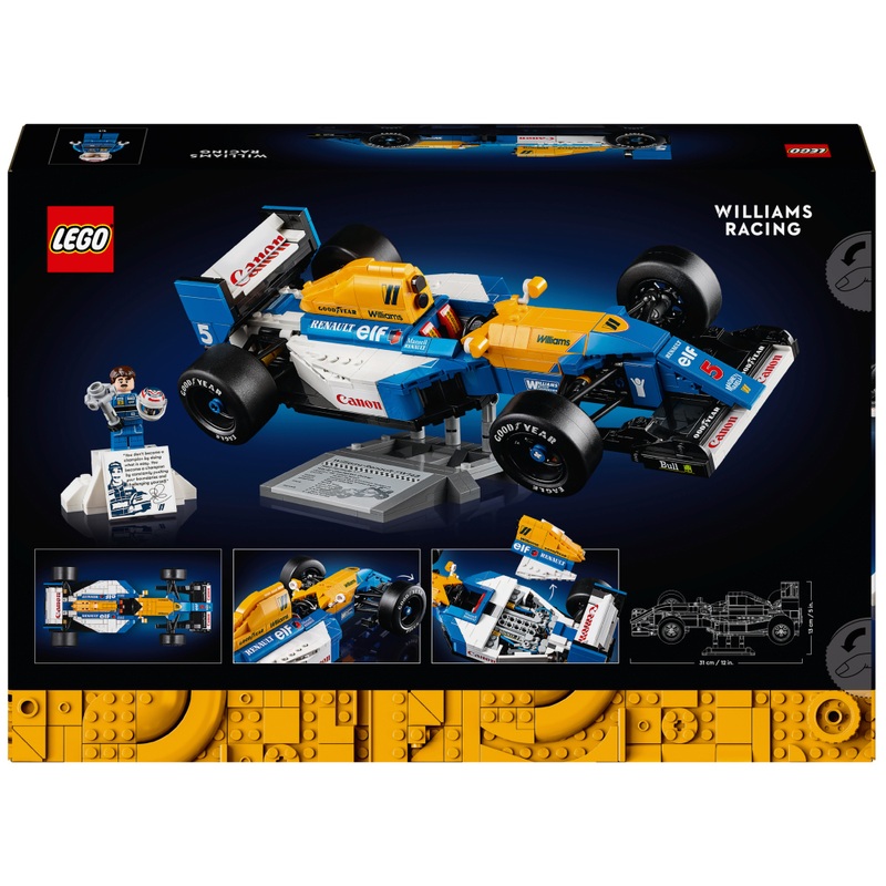 LEGO Icons 10353 Williams Racing FW14B & Nigel Mansell Set for Adults 8 LEGO Icons 10353 Williams Racing FW14B & Nigel Mansell Set for Adults