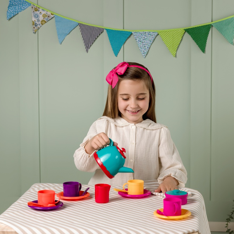 Tea Party 16-Piece Play Tea Set for Four