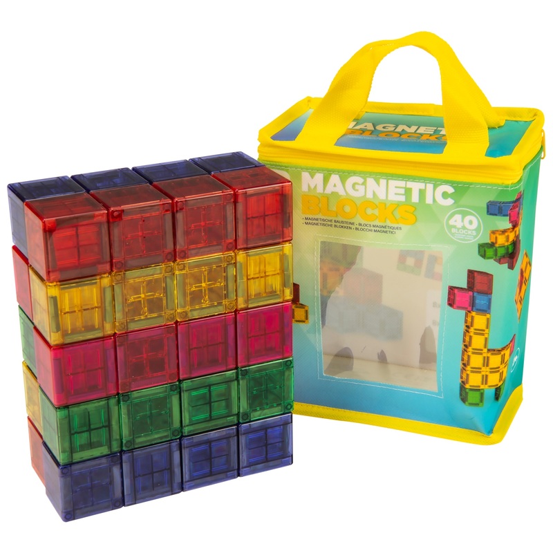 Magnetic Blocks 40-Piece Building Set