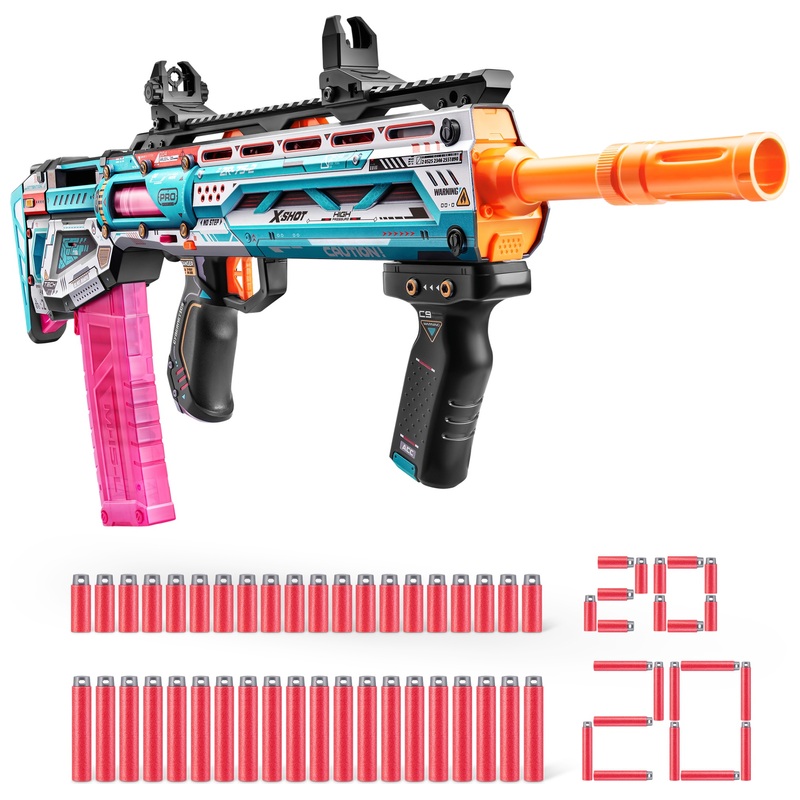 XSHOT SKINS Pro Performance Long Shot Blaster 40 Darts by ZURU