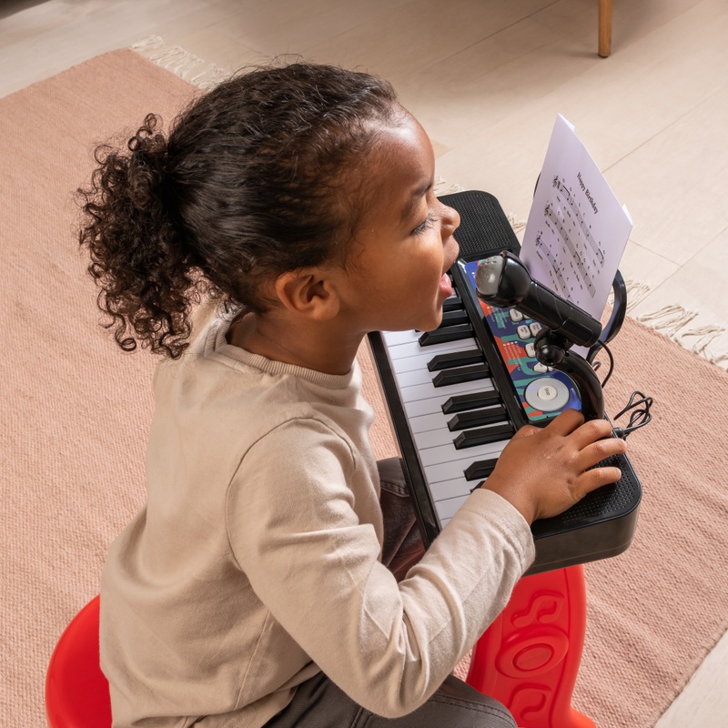 Big Steps Musical Keyboard and Stool Red 4 Big Steps Musical Keyboard and Stool Red