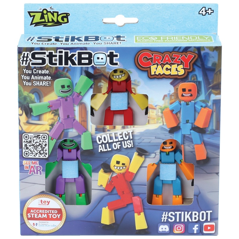 Stikbot Crazy Faces 3 Pack