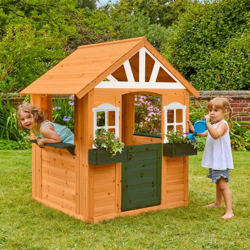 TP Wooden Cubby Play House with Kitchen