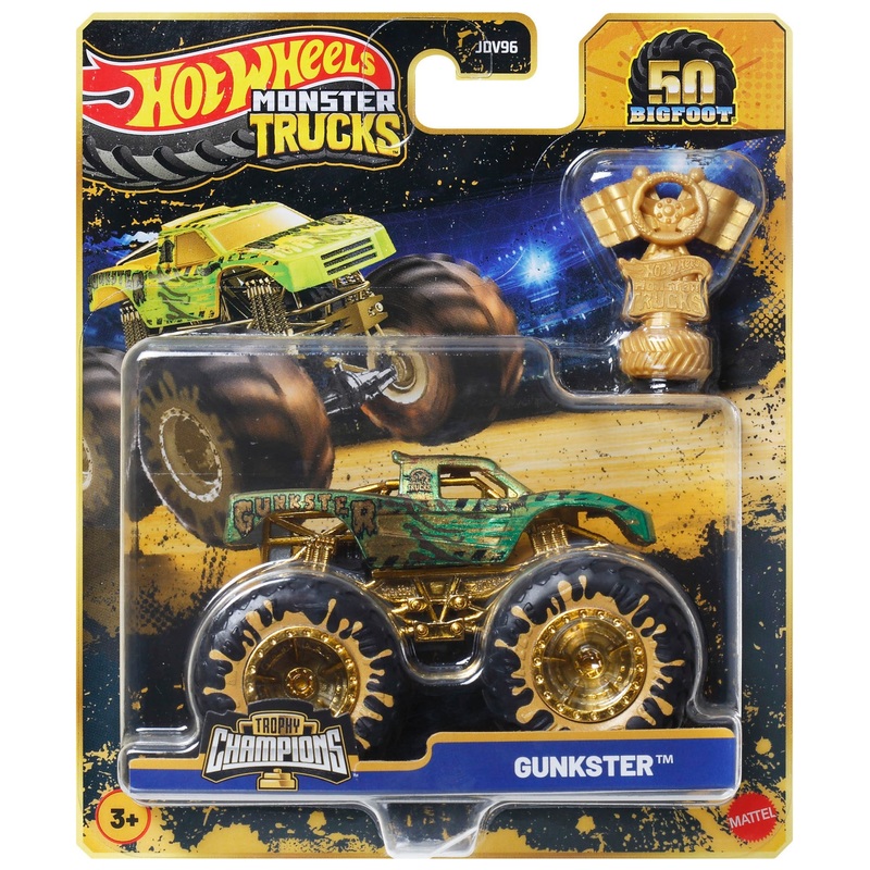 Hot Wheels Monster Trucks Trophy Champions 1:64 Die-Cast Car Assortment