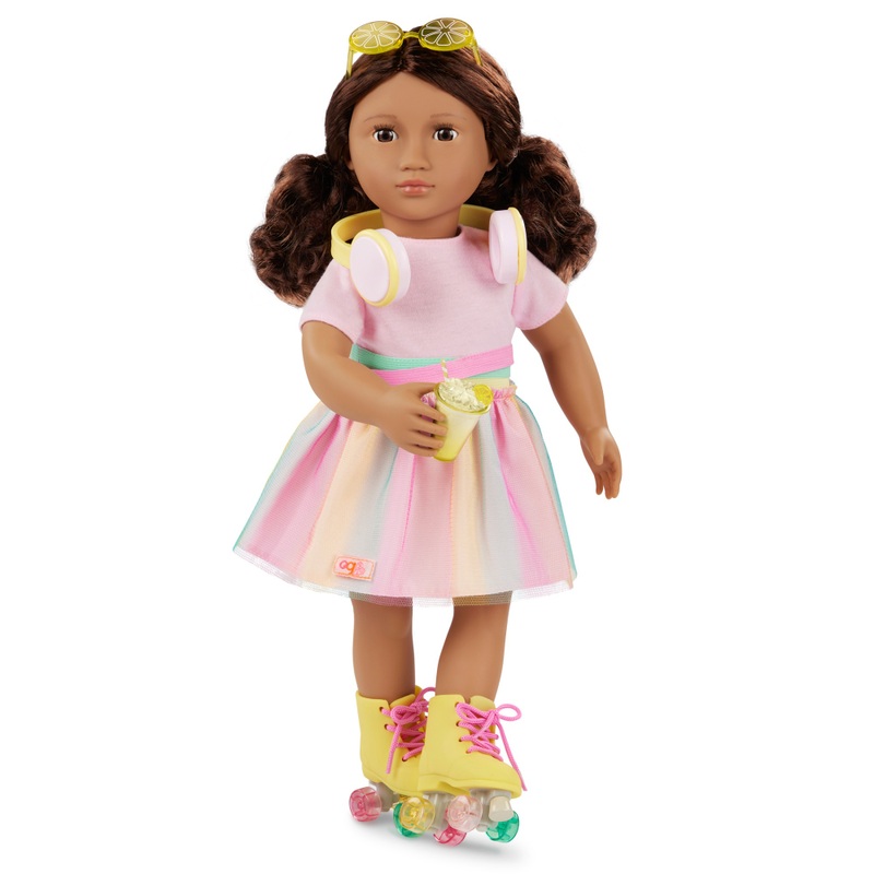 Our Generation Deluxe Rollerblades & Lemonade Outfit