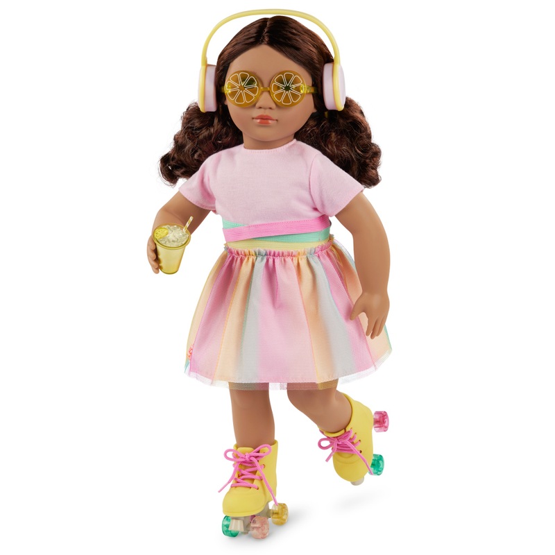 Our Generation Deluxe Rollerblades & Lemonade Outfit
