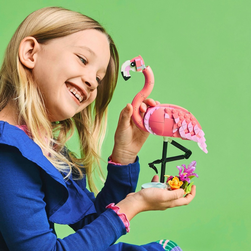 LEGO Creator 31170 3-in-1 Wild Animals: Pink Flamingo Set