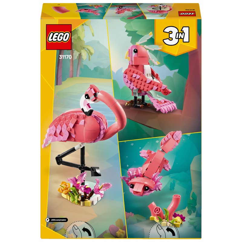 LEGO Creator 31170 3-in-1 Wild Animals: Pink Flamingo Set 8 LEGO Creator 31170 3-in-1 Wild Animals: Pink Flamingo Set