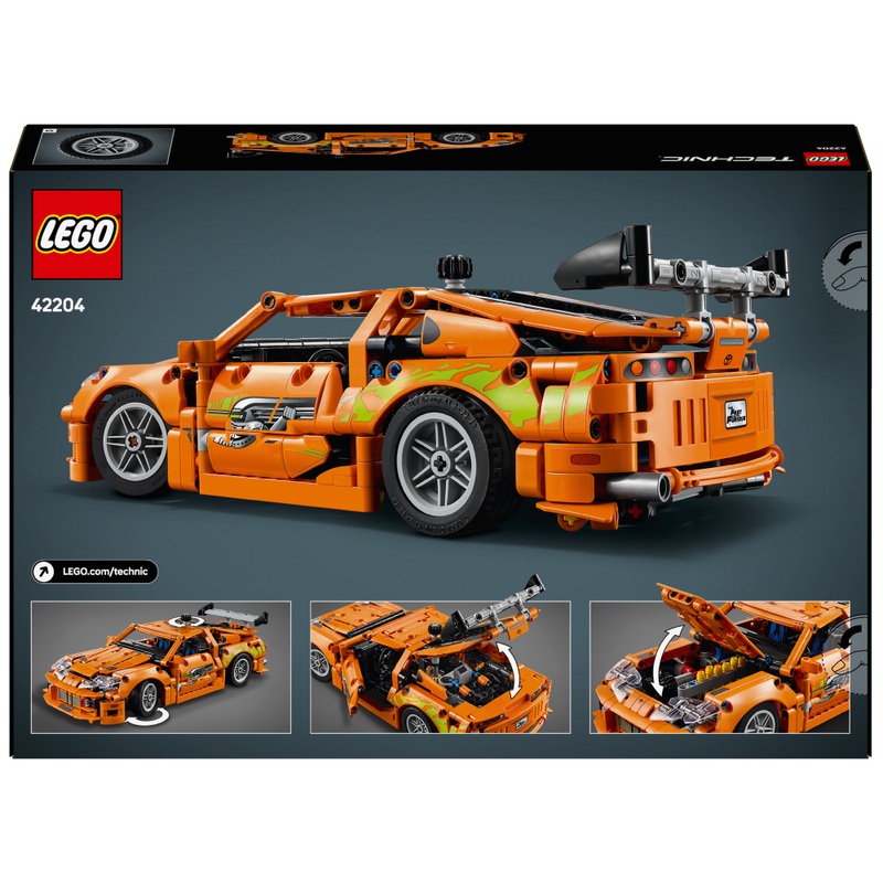 LEGO Technic 42204 Fast and Furious Toyota Supra MK4 Car Set 6 LEGO Technic 42204 Fast and Furious Toyota Supra MK4 Car Set