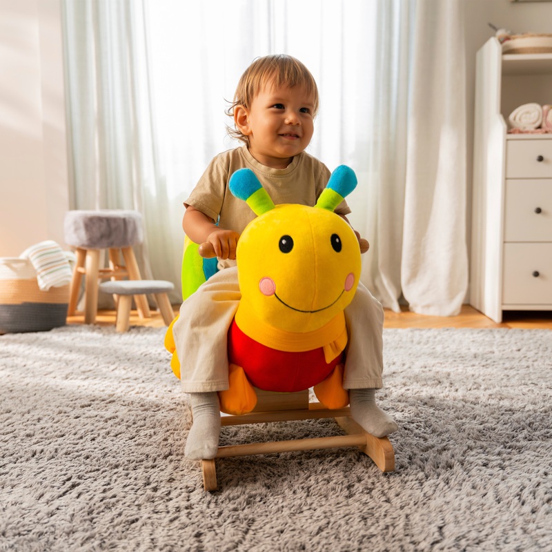 Wooden Baby Rocking Animal Caterpillar