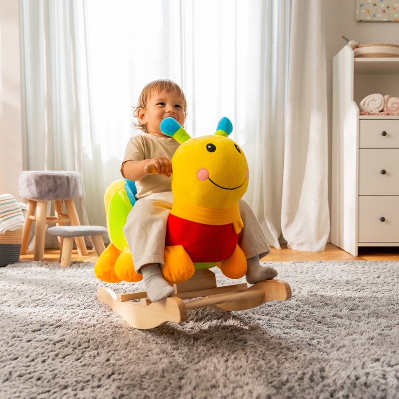 Wooden Baby Rocking Animal Caterpillar