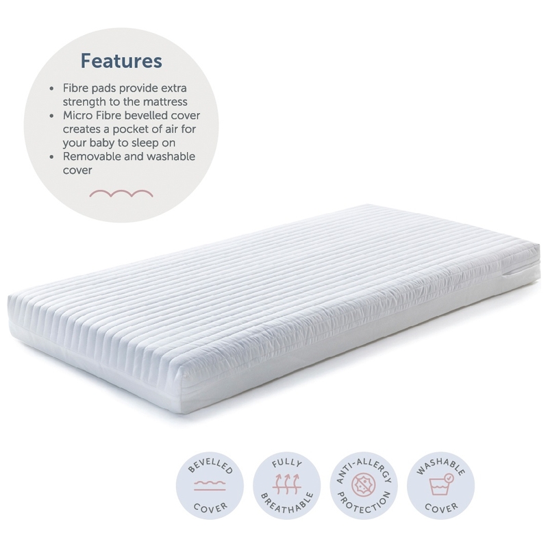 Baby Elegance Cot Microfibre Mattress 120 x 60cm