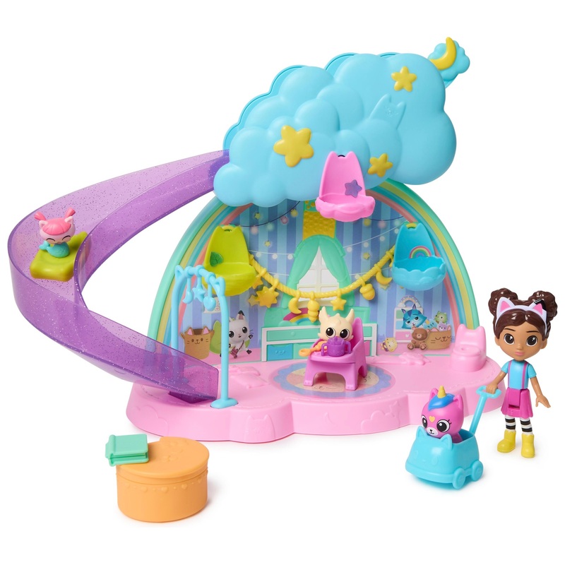 Gabby's Dollhouse Kitty Care Ear Purrfect Playroom Set
