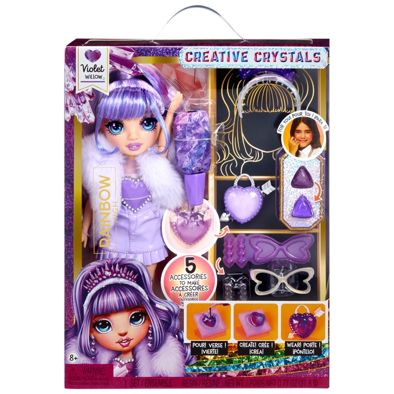 Rainbow High Creative Crystals Fashion Doll Violet 7 Rainbow High Creative Crystals Fashion Doll Violet
