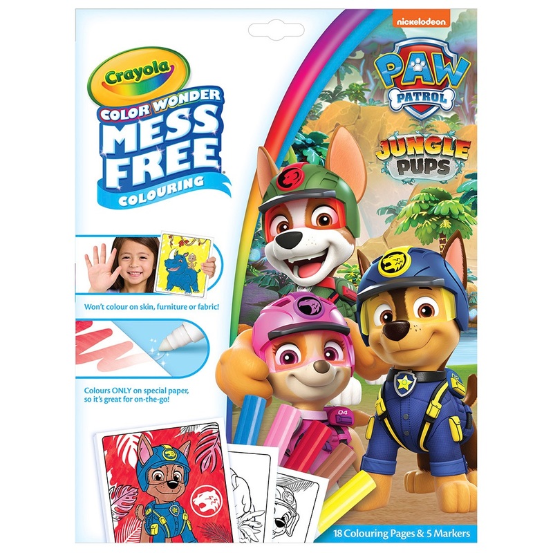 Crayola Color Wonder PAW Patrol Colouring Pages Book and Markers Set