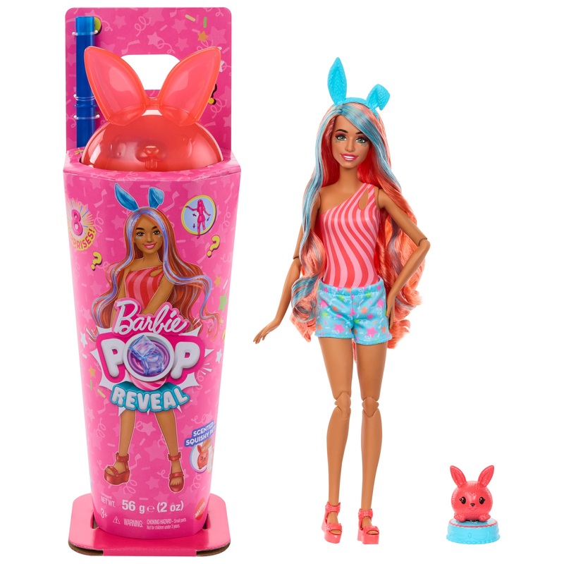 Barbie Pop Reveal Animal Series Bright Bunny Doll
