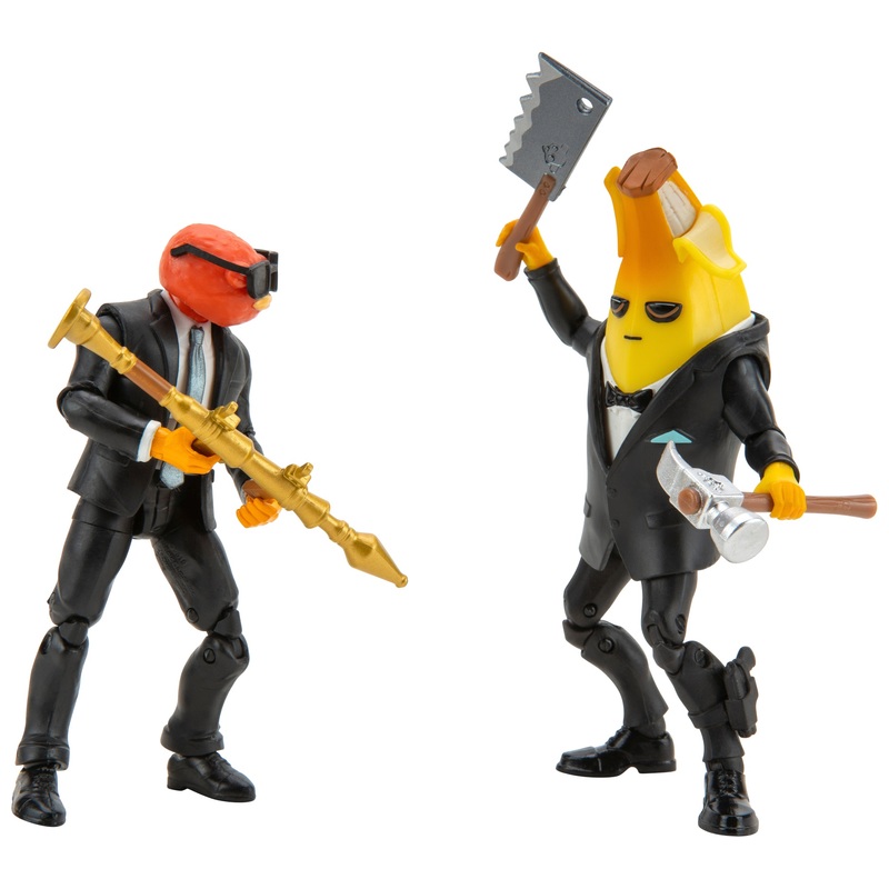 Fortnite Fortfight Action Figures Peely vs Fishstick 6 Pack