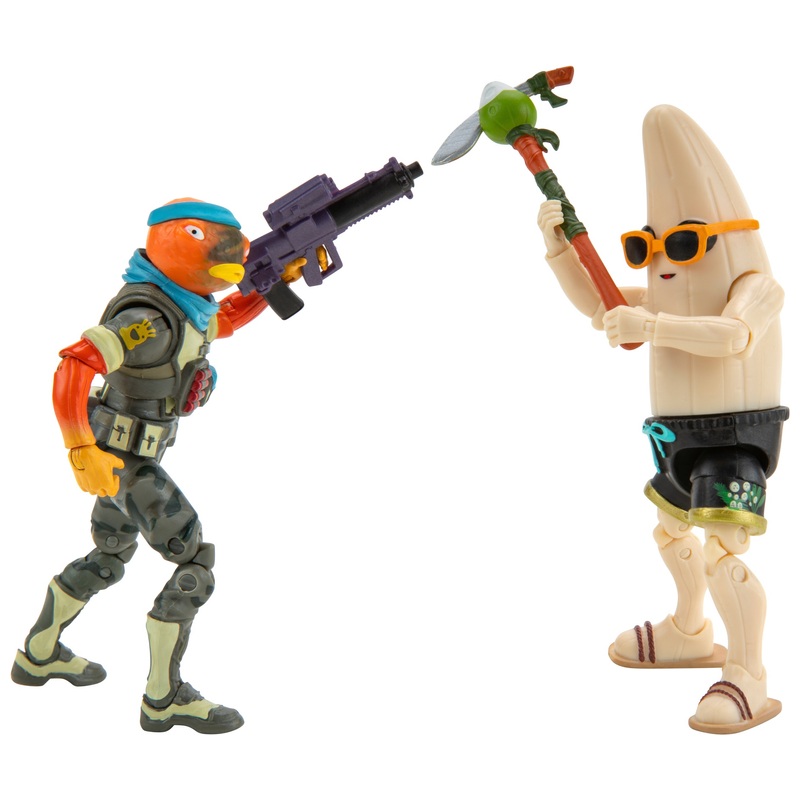 Fortnite Fortfight Action Figures Peely vs Fishstick 6 Pack