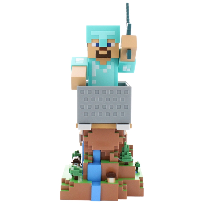Minecraft R.E.S.T Steve in Diamond Armour Cable Guy - Phone and Controller Holder 6 Minecraft R.E.S.T Steve in Diamond Armour Cable Guy - Phone and Controller Holder