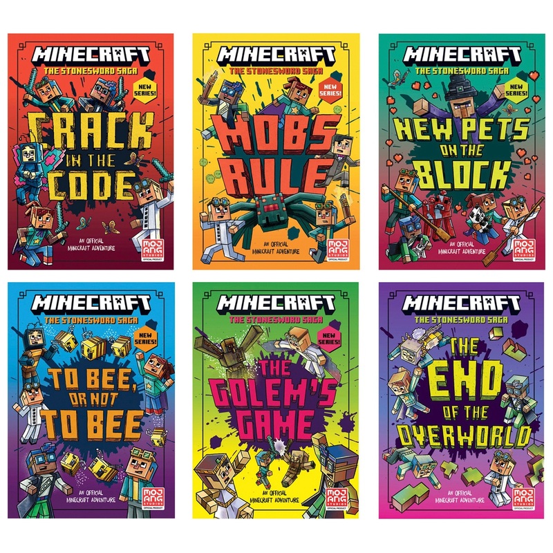Minecraft Stonesword Saga 6 Book Collection Box Set