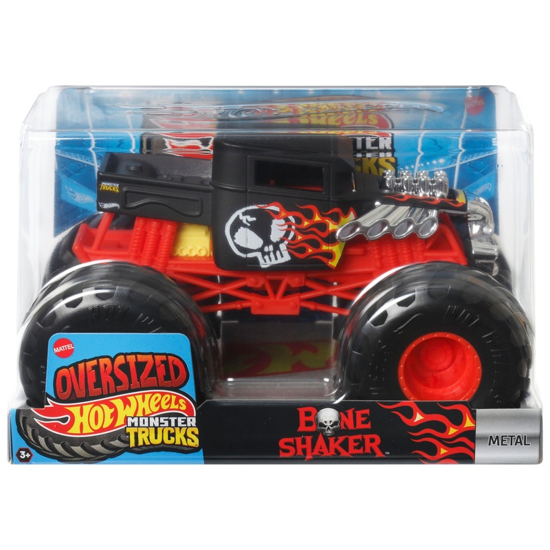 Hot Wheels Monster Trucks Oversized 1:24 Bone Shaker Die-Cast Car