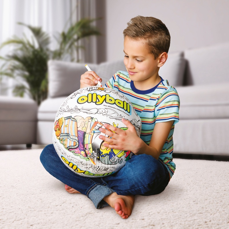 Ollyball Classic Colouring and Indoor Play Ball