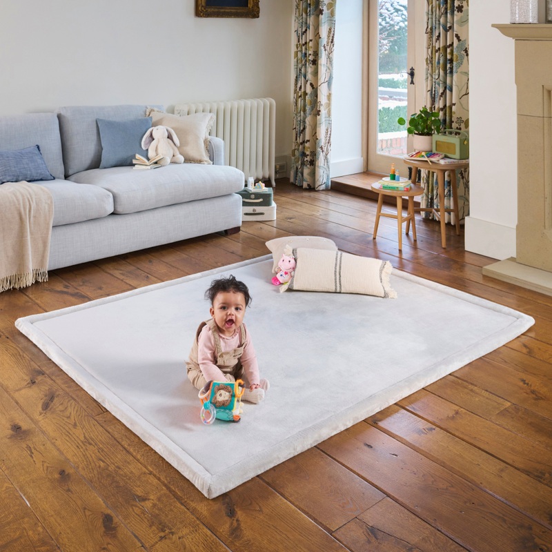 Little Discoveries by BeZou Soft Foam Play Mat Grey