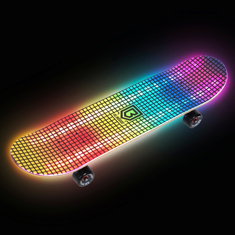 83cm Blindside LED Skateboard with Light-Up Deck and Wheels