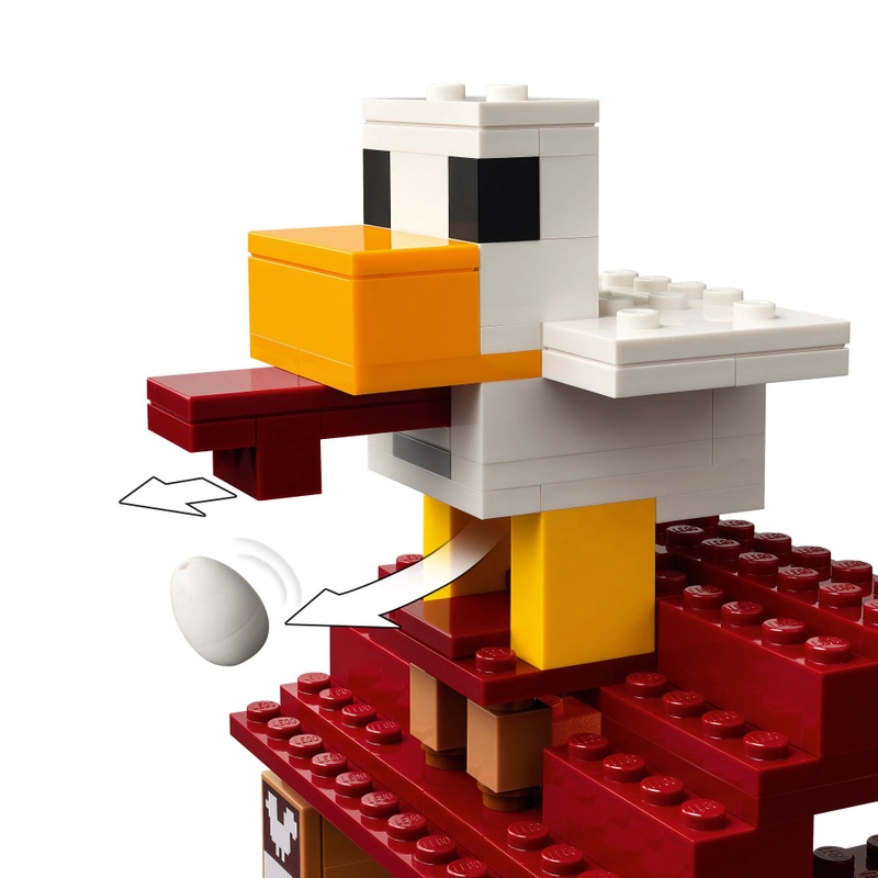 LEGO Minecraft 21273 The Ghast Balloon Village Attack Set