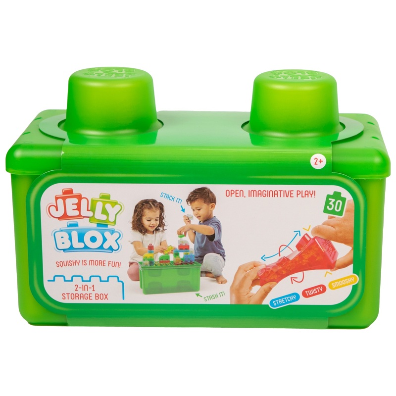 Jelly Blox Squishy Building Block 2-in-1 Storage Box