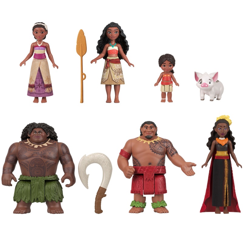 Disney Moana 2 Dolls Adventure Set 6 Pack