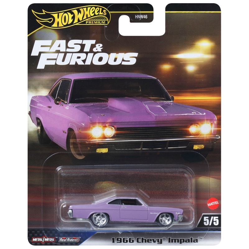 Hot Wheels Premium Fast & Furious 1:64 1966 Chevy Impala Die-Cast Car